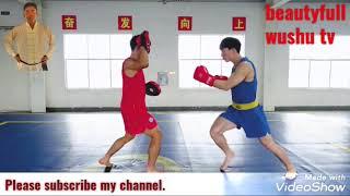 International wushu sanda training.