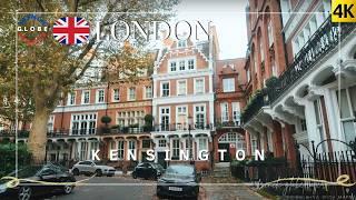 WEST LONDON Cosy Autumn 4K Walking Tour  Kensington High Street  Gloucester Road Posh Mews