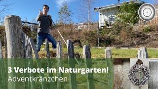 3 Dinge,  die im Naturgarten ganz streng 'verboten' sind, Adventkränzchen Tutorial