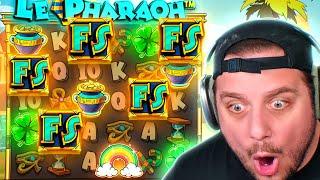 INSANELY RARE 5 SCATTER BONUS ON LE PHARAOH PAID ME MASSIVE!