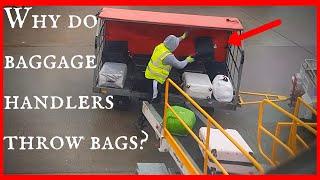 How does luggage get on a plane and Why do luggage handlers throw bags?