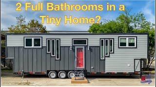 2 Bathrooms + 2 Stand up Bedrooms in this Tiny Home on Wheels!