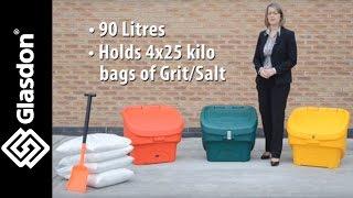 Glasdon UK | product demonstration | Nestor™ 90 salt bin