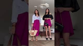 DAY vs NIGHT styling? Which outfit would you wear?  Save & subscribe for #fashion