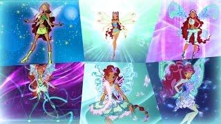 Winx Club - Aisha/Layla All Full Transformations up to Tynix! HD!