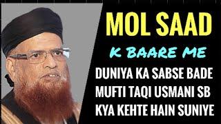 MOL SAAD | AMEER | TABLIGH | MUFTI TAQI USMANI SB DB | ZAROOR SUNIYE