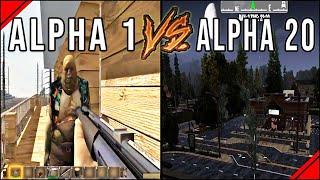 7 Days to Die Alpha 20 vs Alpha 1 Evolution (2013 vs 2021)