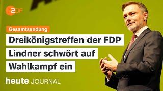 heute journal vom 06.01.2024 Wahlkampf FDP, FPÖ mit Regierungsbildung beauftragt, Rücktritt Trudeau