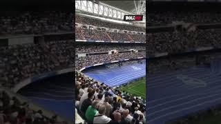 Real Madrid fans chanted ‘Cristiano Ronaldo’ during the 7th minute. 