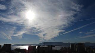 Sky's Getting Worse ! Geoengineered ! 17:14 Monday 21st October 2024 Gibraltar  Mediterranean