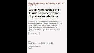 Use of Nanoparticles in Tissue Engineering and Regenerative Medicine | RTCL.TV