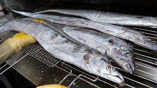 Grilled Giant Hairtail Fish, Sold Over 1,000 Fishes A Month - Korean Street Food