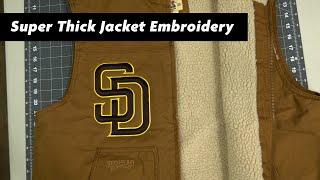 Super Thick Jacket Embroidery: Applique Work Flow