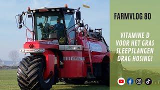 Farmvlog 80: vitamine D voor het gras! Sleepslangen | Drag hosing