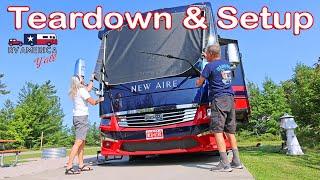 RV Travel Day Tips: How We Take Down and Set Up on a Travel Day
