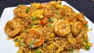 Arroz frito con Camarones estilo Chino