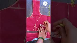 Blouse cutting very easy method designer blouse cutting and stitching