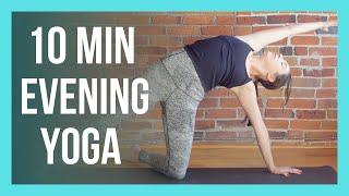 10 min Evening Yoga Stretch - Bedtime Yoga for Beginners