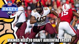 Vikings NEED to Draft Gophers O-Lineman Aireontae Ersery