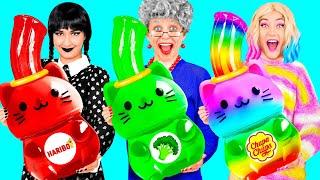 Кулинарный Челлендж: Уэнсдей Против Бабушки | Кулинарная Битва с Едой от 4Teen Challenge