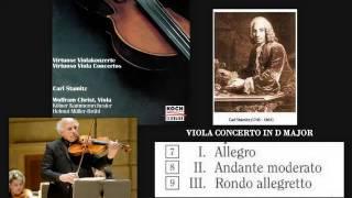 Carl Stamitz (Karel Stamic): Viola Concerto in D major, Wolfram Christ (viola)