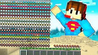 I Got 1,000,000 SUPERHERO Hearts in Minecraft