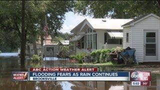 Flooding fears continue tonight near Brooksville, Fla.