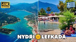 NYDRI(Nidri)  Lefkada Island - Greece  | Beautiful Beach ️ | Picturesque Town [4K UHD]