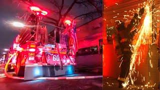 Forcible Entry! [*FDNY 360° Virtual Reality*] Bronx Warehouse Fire - Be in the Action! [ Box 2151 ]