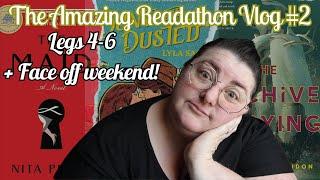 The Amazing Readathon Vlog #2 | Legs 4-6 + Faceoff Weekend |