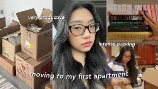 MOVING VLOG  days in my life as a uni student: intense packing, my first apartment & costco run