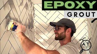 How to Install Epoxy Grout [Shower Pan and Shower Walls]