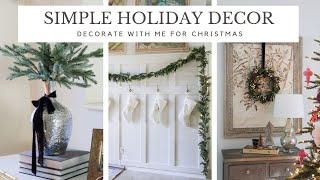 Realistic Simple Christmas Decor Ideas |  Decorate With Me