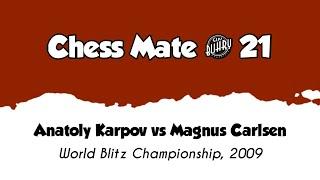 Anatoly Karpov vs Magnus Carlsen • World Blitz - Championship, 2009