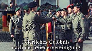 (1990) Erstes Feierliches Gelöbnis nach der Wiedervereinigung in Thüringen - Bundeswehr/NVA - DDR