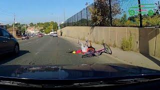 Accidents with  bicycles and scooters on the road || Cars Accidents