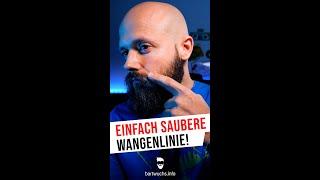 Saubere Wangenlinie im Bart! Die einfachste und schnellste Methode  #shorts