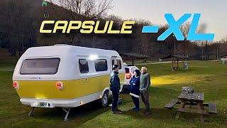 WE CAMPED WITH A LARGE CAPSULE CARAVAN