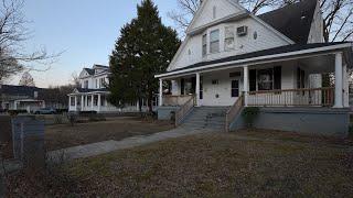 Evening Winter Walk Through American Neighborhood | Nature Sounds for Sleep and Study