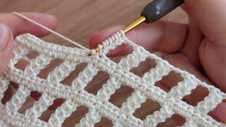 CROCHET KROŞE KNİTTNG RECTANGULAR SHAWN. YAPIMI KOLAY ŞAHANE ŞAL ÖRGÜ MODELİ..