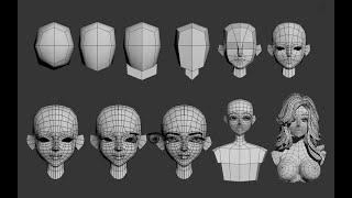【3DMAX人物建模】从长方体开始教你，制作人物模型，零基础学习角色布线，角色布线技巧讲解