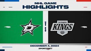 NHL Highlights | Stars vs. Kings - December 4, 2024