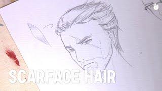 Learn how to draw manga easily: Man With A Scar