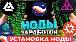 Заработок на Нодах. Как установить Ноду. Актуальные ноды 2024. Ноды И Тестнеты для начинающих.