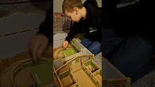 Brushwood Auction Market & Britains model farm toys, farming with Landrover & ifor williams trailer