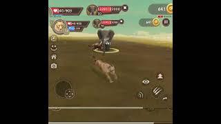 Defeating Giant Elephant: WildCraft #shorts #animals #elephant #boss #giant #wildcraft #tiger