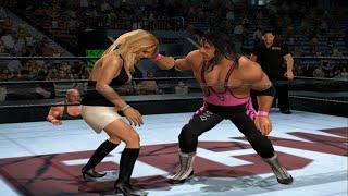 Stephanie mcmahon vs Bret hart | WWE SmackDown! vs Raw 2009 | Bald Mr. McMahon | PlayStation 2