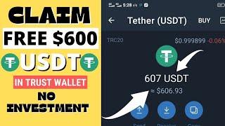 Earn 600 Free Usdt | New Usdt Earning Platform | New Usdt Airdrop 2024 |Earn Money Online| Get Usdt‏