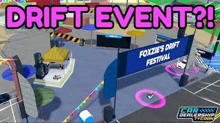 NEW DRIFT FESTIVAL Coming TOMMOROW in Car Dealership Tycoon?! (New DRIFT CAR)