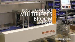 Flow-wrapper Micropack PRO for multipieces broom handles